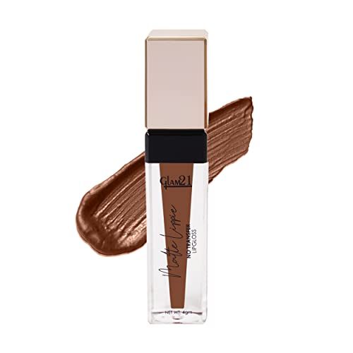 Glam21 Matte Lippie No Transfer Lip Gloss | Lightweight and comfortable| Creamy Matte Formula - 4 gm | Fire N Ice-09 SaumyasStore