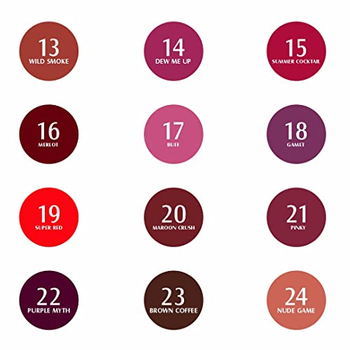 Glam21 Matte Lippie No Transfer Lip Gloss | Lightweight and comfortable| Creamy Matte Formula - 4 gm | Fire N Ice-09 SaumyasStore
