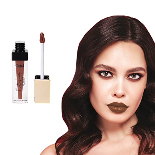 Glam21 Matte Lippie No Transfer Lip Gloss | Lightweight and comfortable| Creamy Matte Formula - 4 gm | Fire N Ice-09 SaumyasStore