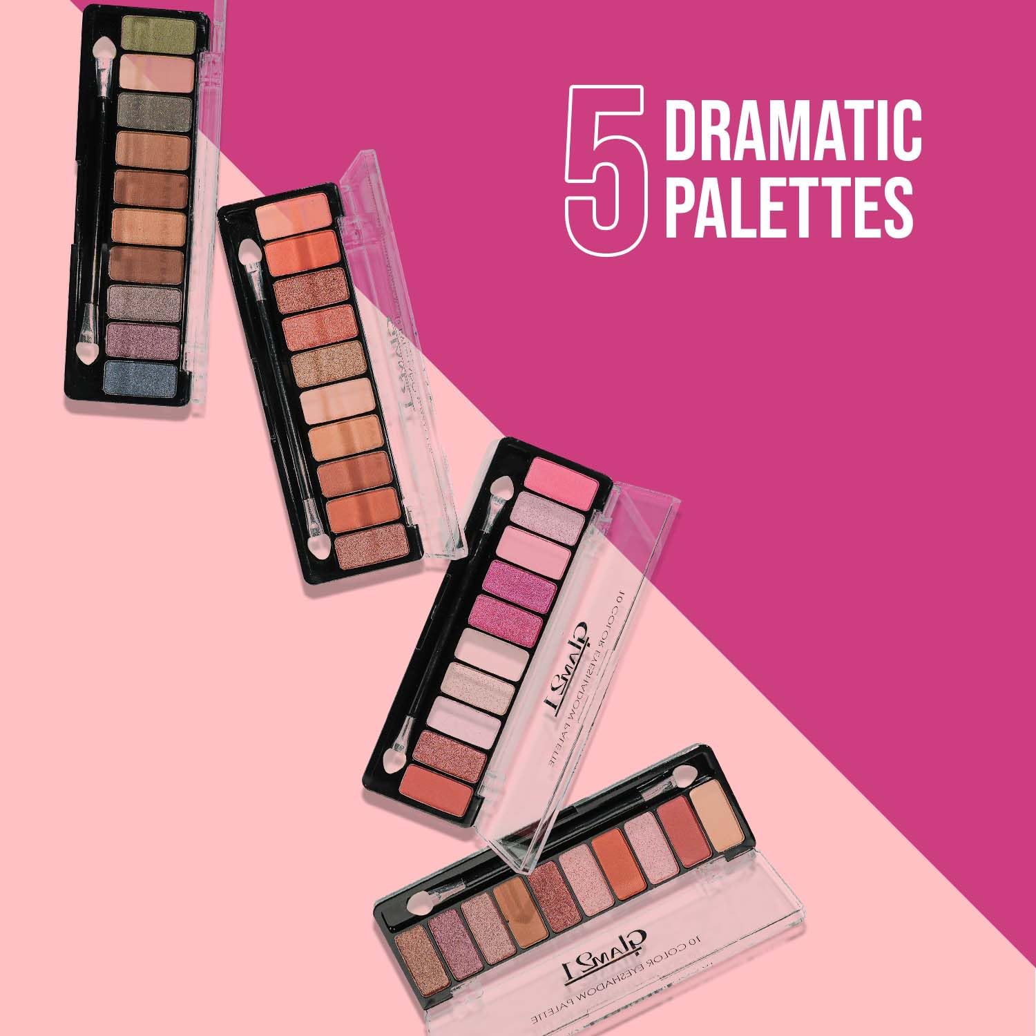 Glam21 Shades of Trend Eyeshadow Palette | 10 Highly Pigmented Shades |Smudge Free & Long-Lasting | 13.5gm - Shade -04 SaumyasStore