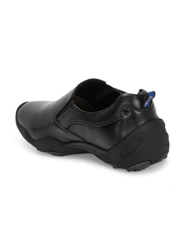 HITZ Men's Black Leather Casual Shoes, 8 UK SaumyasStore