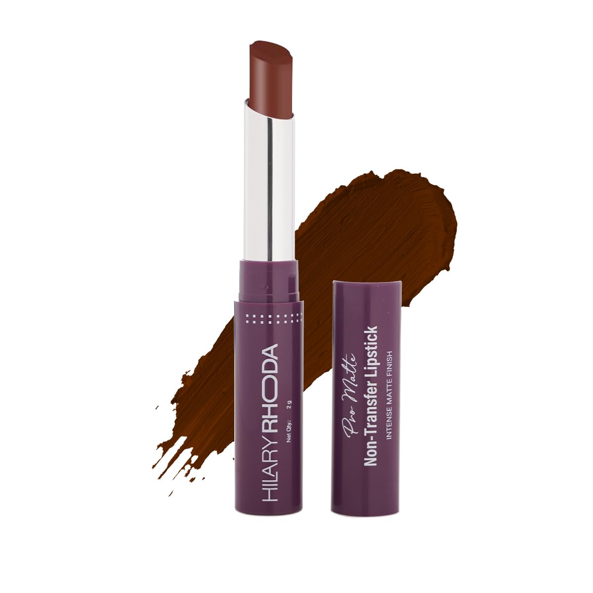 Hilary Rhoda Pro Matte Non-Transfer Lipstick | Waterproof Lipstick | Non-Transfer Lipstick | 12-Hour Long Stay | Smudge-Proof Lipstick | 24 Shades | Highly Pigmented Matte Finish Lipstick | 2g SaumyasStore