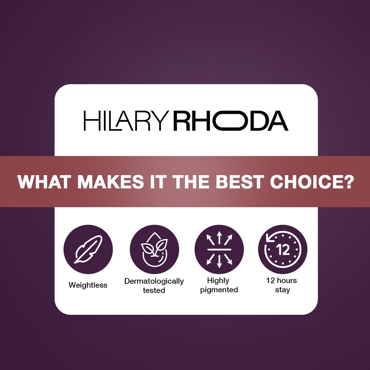 Hilary Rhoda Pro Matte Non-Transfer Lipstick | Waterproof Lipstick | Non-Transfer Lipstick | 12-Hour Long Stay | Smudge-Proof Lipstick | 24 Shades | Highly Pigmented Matte Finish Lipstick | 2g SaumyasStore