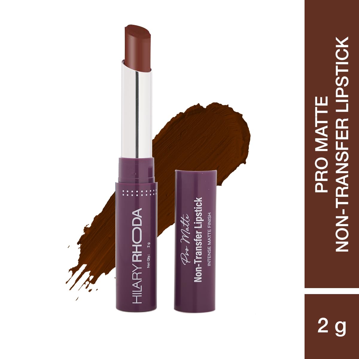 Hilary Rhoda Pro Matte Non-Transfer Lipstick | Waterproof Lipstick | Non-Transfer Lipstick | 12-Hour Long Stay | Smudge-Proof Lipstick | 24 Shades | Highly Pigmented Matte Finish Lipstick | 2g SaumyasStore