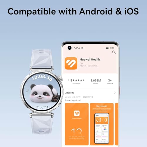 Huawei Watch GT 5 41mm Smartwatch, Up to 7 Days Battery Life, iOS & Android Compatible,Built in Maps, Pro-Level Sports Call&Message Reply (Blue, 41mm) SaumyasStore