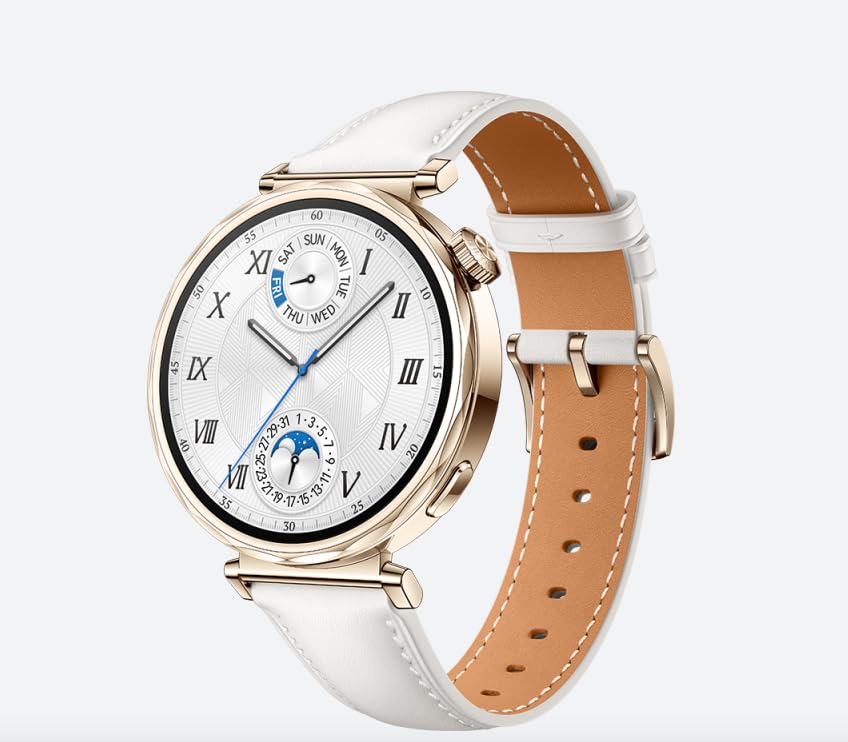 Huawei Watch GT 5 41mm Smartwatch, Up to 7 Days Battery Life, iOS & Android Compatible,Built in Maps, Pro-Level Sports Call&Message Reply (White) SaumyasStore