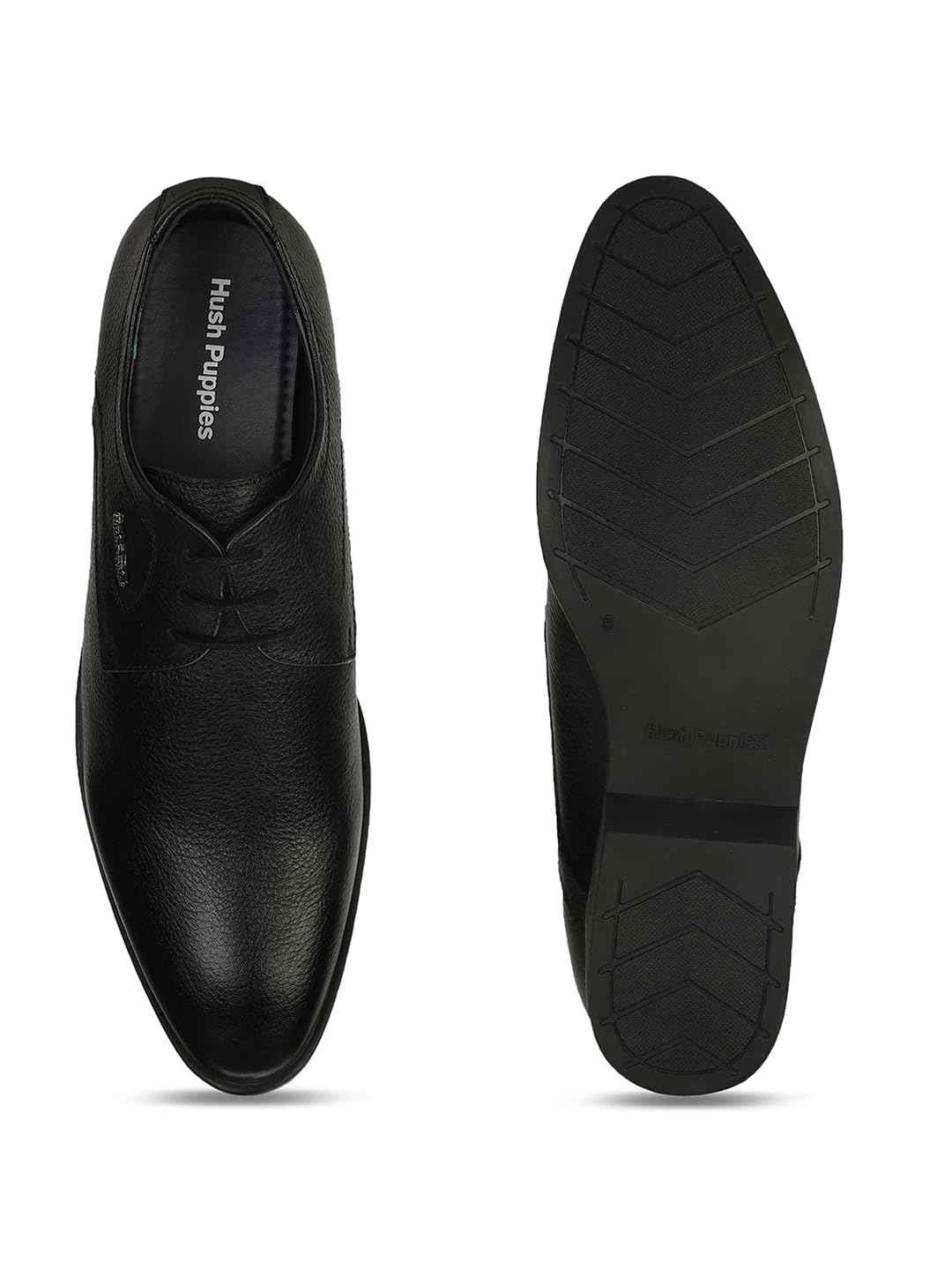 Hush Puppies Men's Aaron Derby E 23 Formal (8256000_Black_9 UK) SaumyasStore