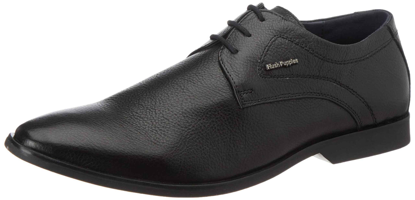 Hush Puppies Men's Aaron Derby E 23 Formal (8256000_Black_9 UK) SaumyasStore