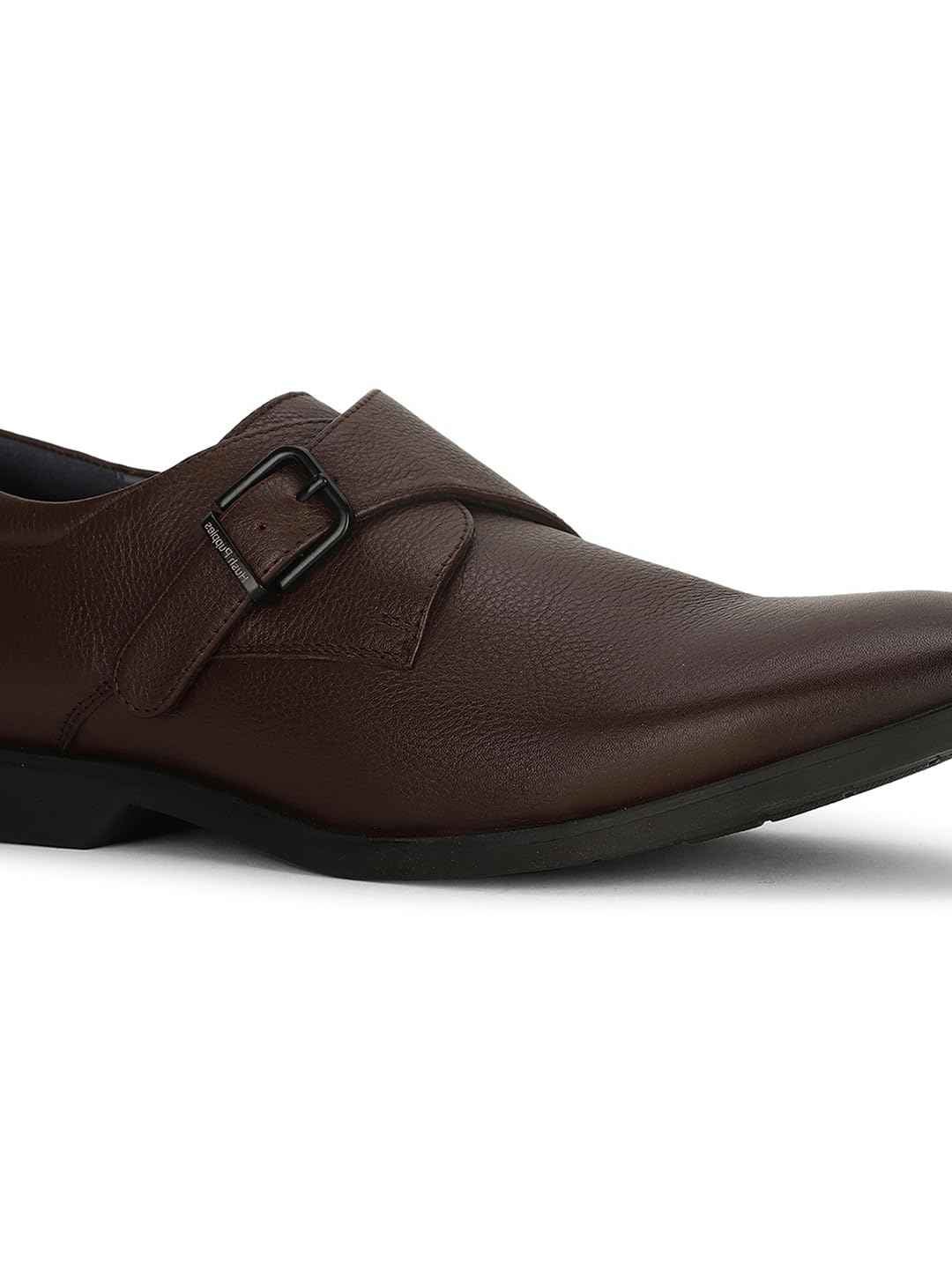 Hush Puppies Men's Aaron Monk E 23 Formal (8554000_Dark Brown_8 UK) SaumyasStore