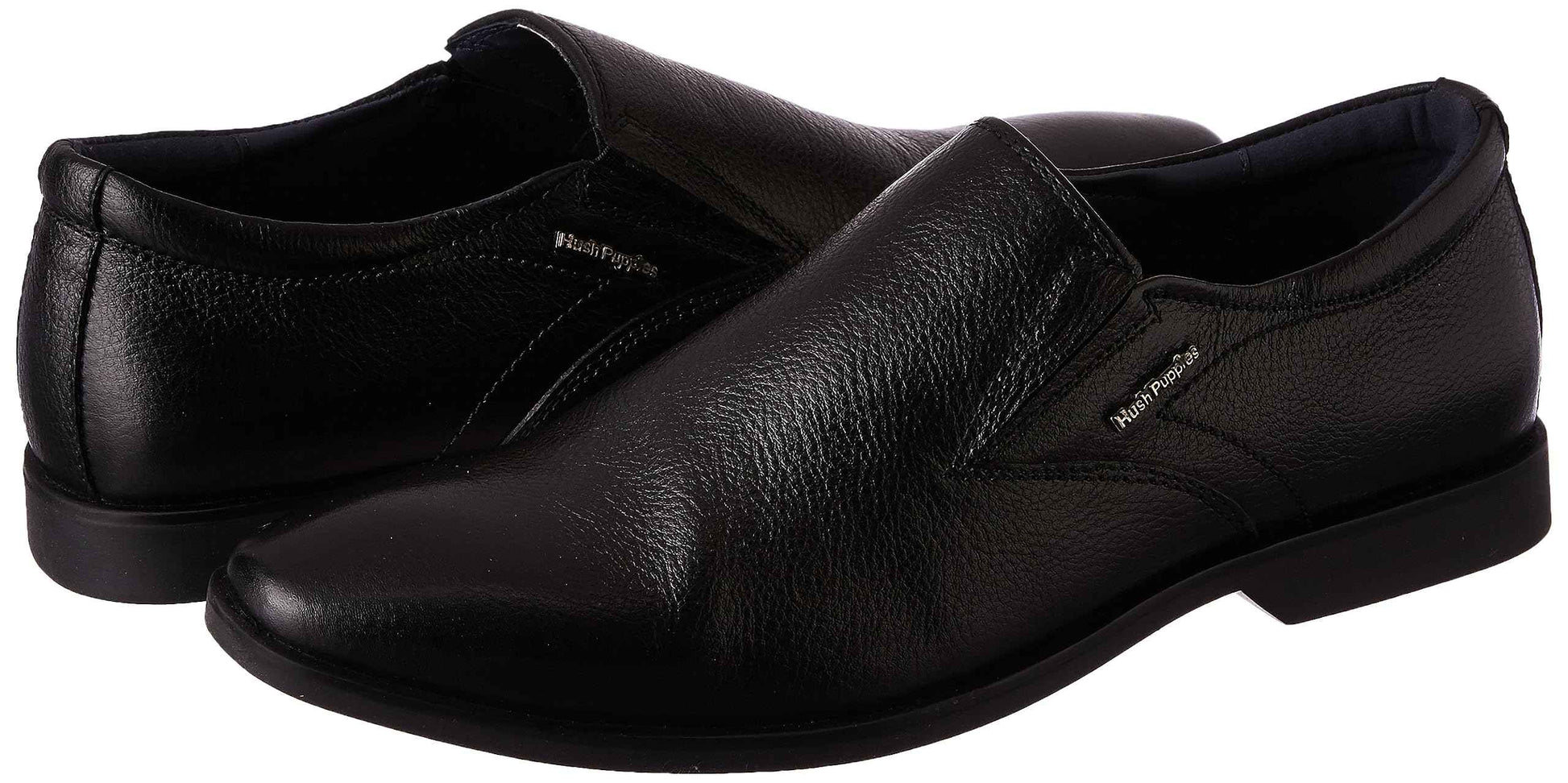 Hush Puppies Men's Aaron Slipon E 23 Formal Shoes (8556001_Black_9 UK) SaumyasStore