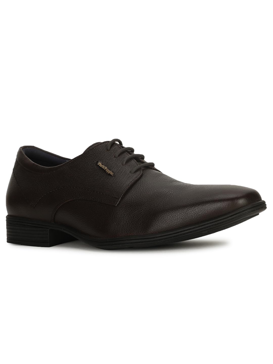 Hush Puppies Men's Boston Derby E 23 Formal (8254007_Dark Brown_9 UK) SaumyasStore