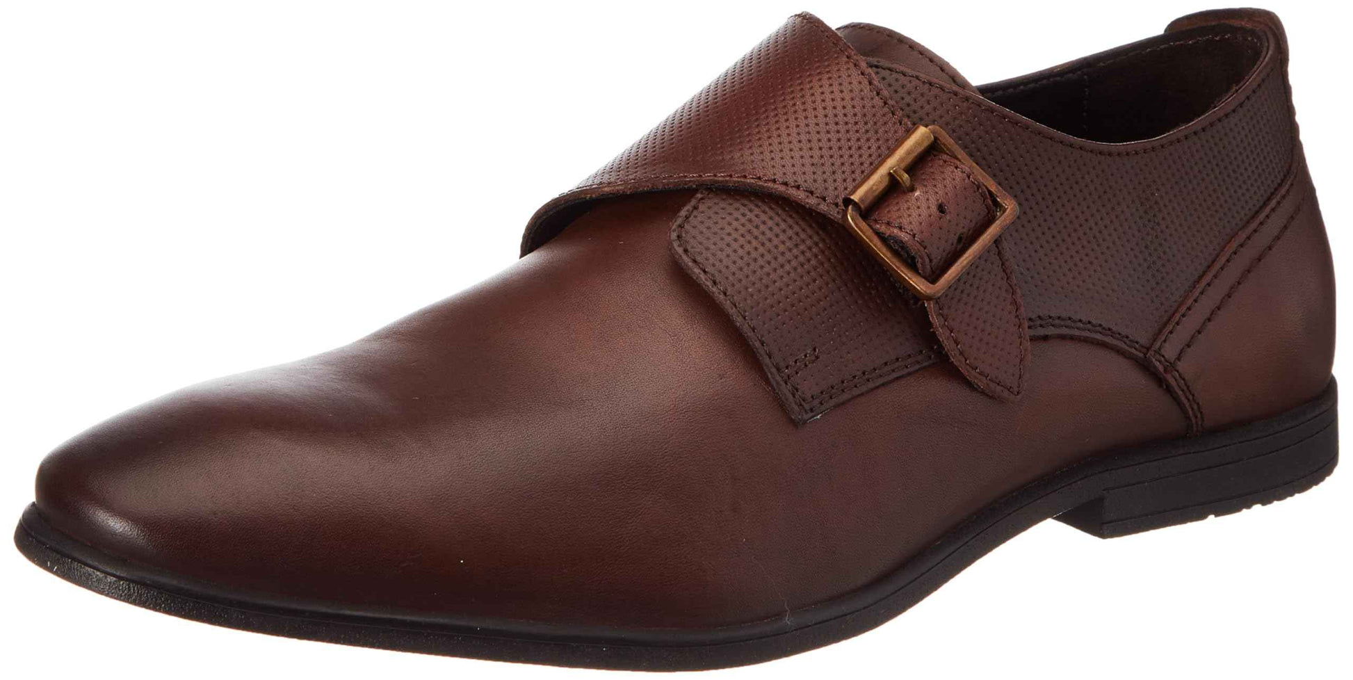 Hush Puppies Men's Ralph Monk E 23 Formal (8544020_Dark Brown_9 UK) SaumyasStore