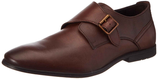 Hush Puppies Men's Ralph Monk E 23 Formal (8544020_Dark Brown_9 UK) SaumyasStore
