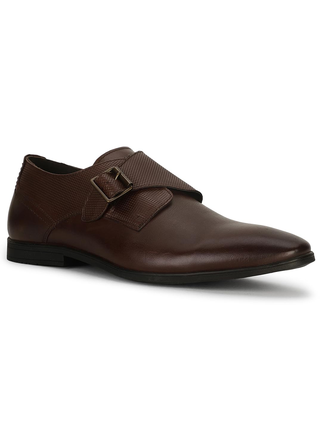 Hush Puppies Men's Ralph Monk E 23 Formal (8544020_Dark Brown_9 UK) SaumyasStore