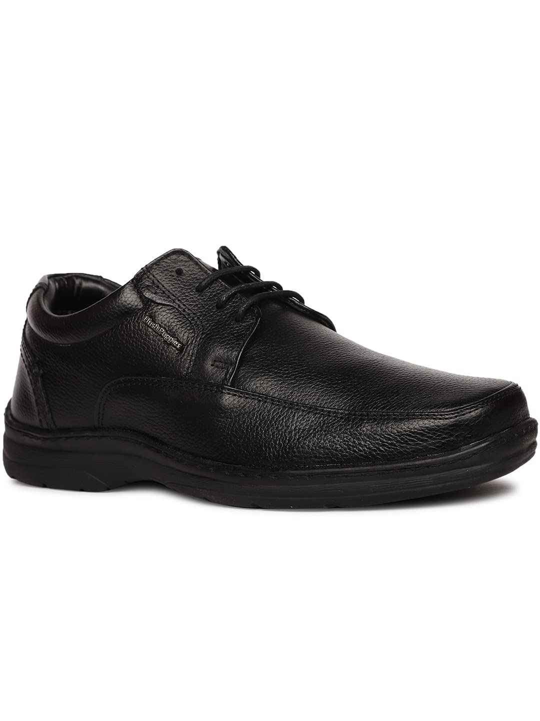 Hush Puppies Men's Taylor Lace Up Uniform Dress Shoe (8256446_Black_9 UK) SaumyasStore