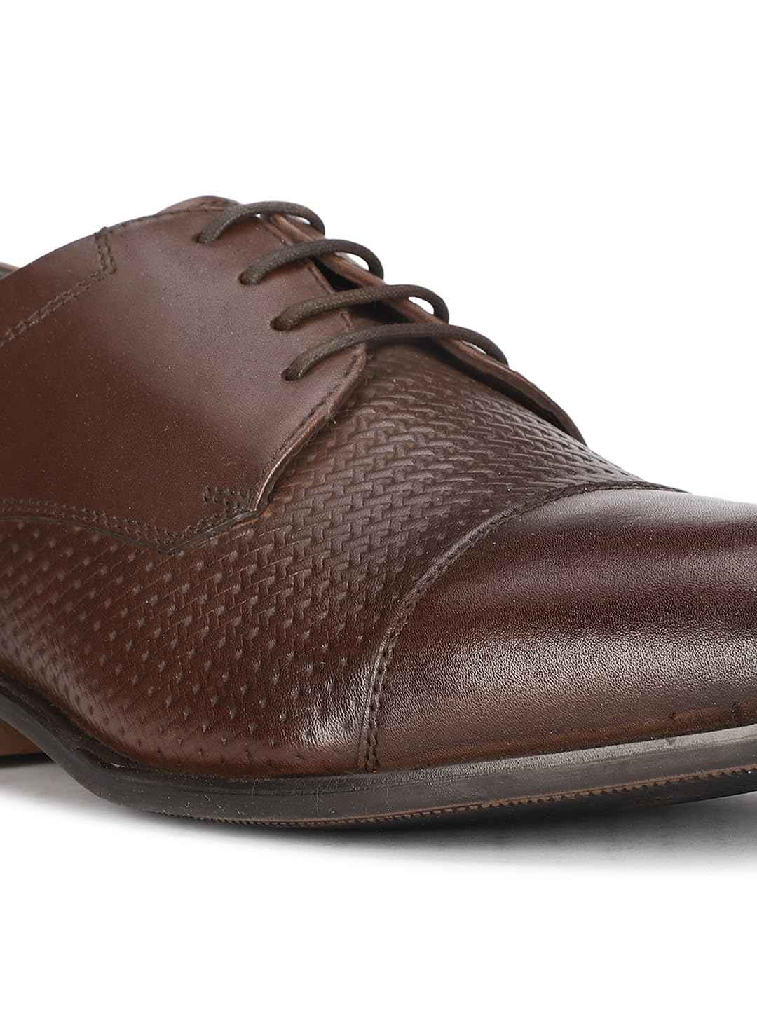 Hush Puppies Mens Deen Derby 1 Brown Uniform Dress Shoe - 10 UK (8246890) SaumyasStore