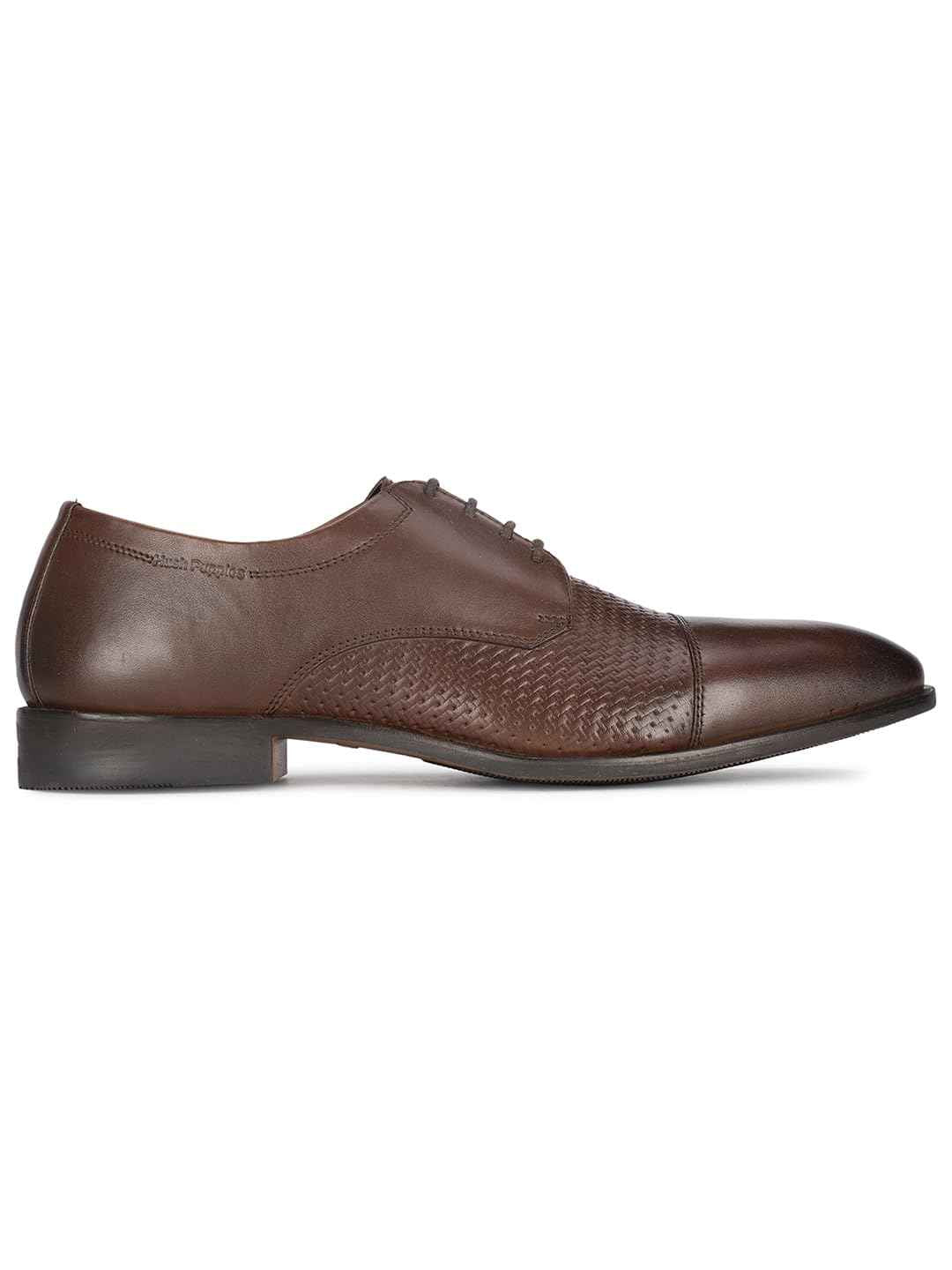 Hush Puppies Mens Deen Derby 1 Brown Uniform Dress Shoe - 10 UK (8246890) SaumyasStore