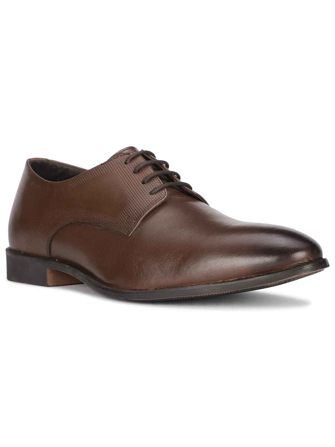 Hush Puppies Mens Deen Derby -E Brown Uniform Dress Shoe - 9 UK (8244025) SaumyasStore