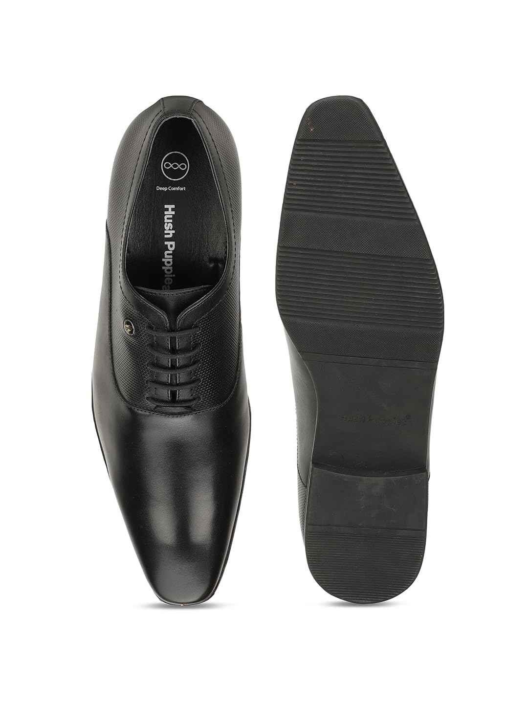 Hush Puppies mens Danny Oxford E Black Uniform Dress Shoe - 7 UK (8346256) SaumyasStore