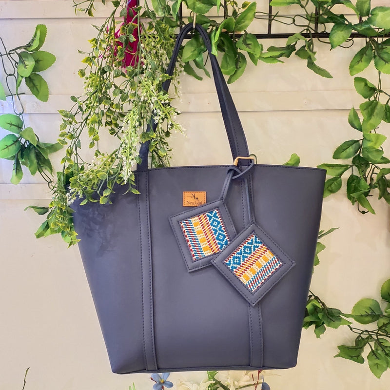 Navy Blue Kutch Kari Jhola Bag - SaumyasStore