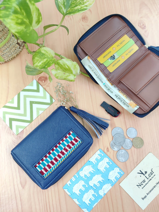 Kutchi 'Bijou' Blue Wallet - SaumyasStore
