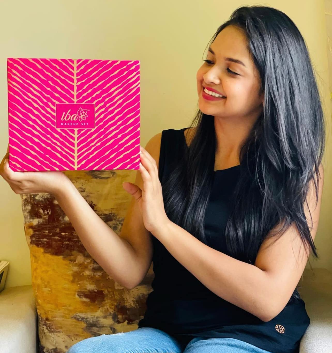 Iba Makeup Gift Set for Women (Fair) - Foundation, Compact, Primer, Lipsticks, Kajal | Long Lasting | Full Coverage | 100% Vegan & Cruelty Free (6 items in the set) SaumyasStore