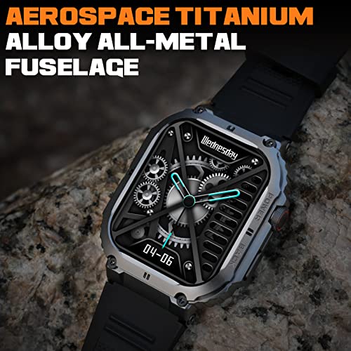 KACLUT Smart Watch,100M Waterproof Rugged Military Smartwatch with Bluetooth Call(Answer/Dial Calls) 2-inch Utral Large HD Display 70 Days Extra Long Battery Life,100+ Sports Modes Fitness Tracker SaumyasStore