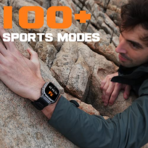 KACLUT Smart Watch,100M Waterproof Rugged Military Smartwatch with Bluetooth Call(Answer/Dial Calls) 2-inch Utral Large HD Display 70 Days Extra Long Battery Life,100+ Sports Modes Fitness Tracker SaumyasStore