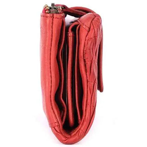 KOMPANERO Genuine Leather Women's Wallet (C-14307-RED) SaumyasStore
