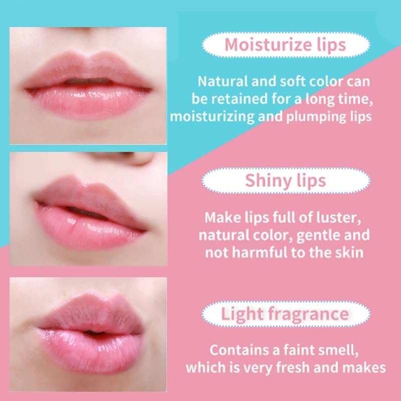 Komoko Moisturizing And Hydrating Cute Heart Shaped Lip Gloss Tint For Women/Girls | Long Lasting & Easy to Use | Nourishing Natural Lips & Cheek Tint (Pack of 3) SaumyasStore