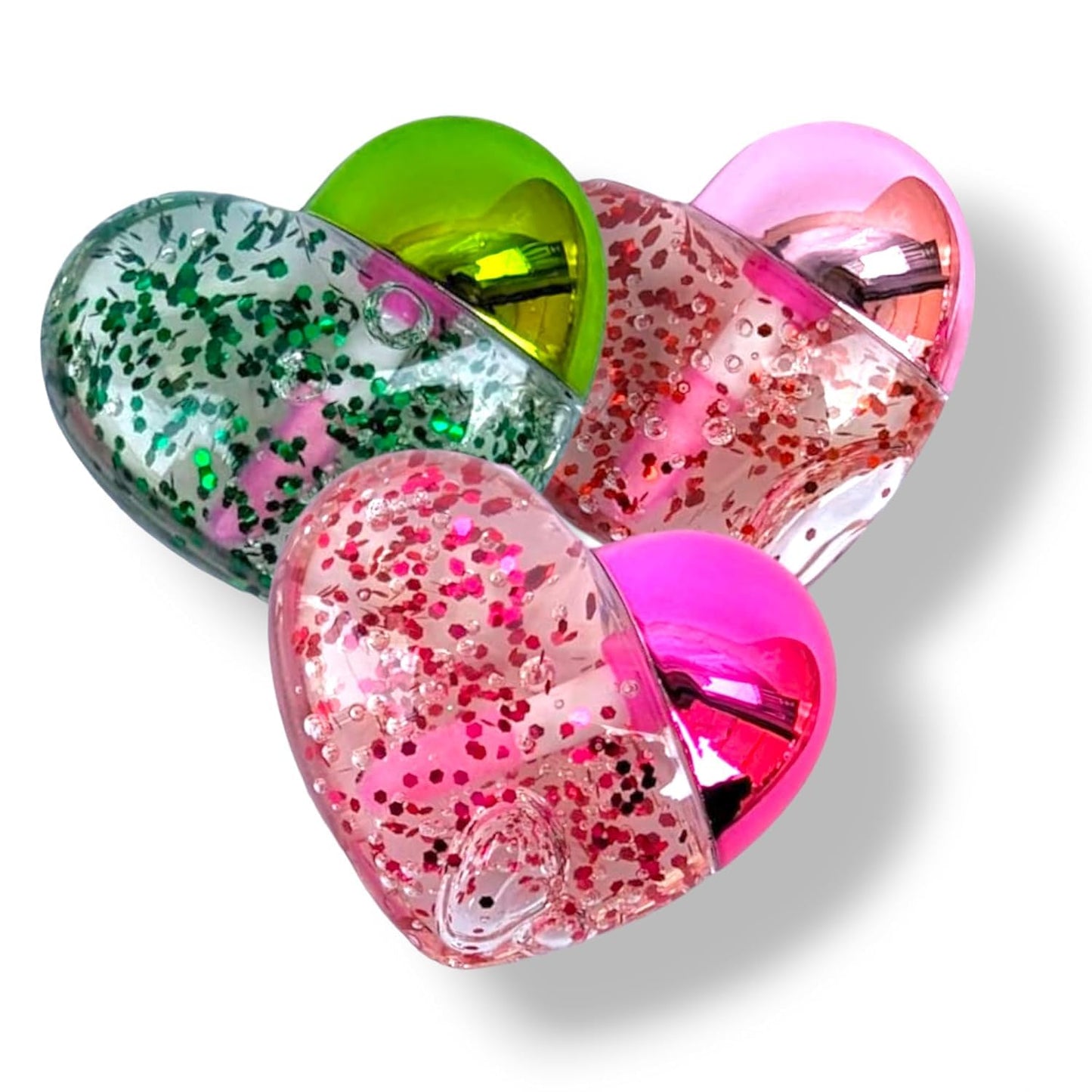 Komoko Moisturizing And Hydrating Cute Heart Shaped Lip Gloss Tint For Women/Girls | Long Lasting & Easy to Use | Nourishing Natural Lips & Cheek Tint (Pack of 3) SaumyasStore