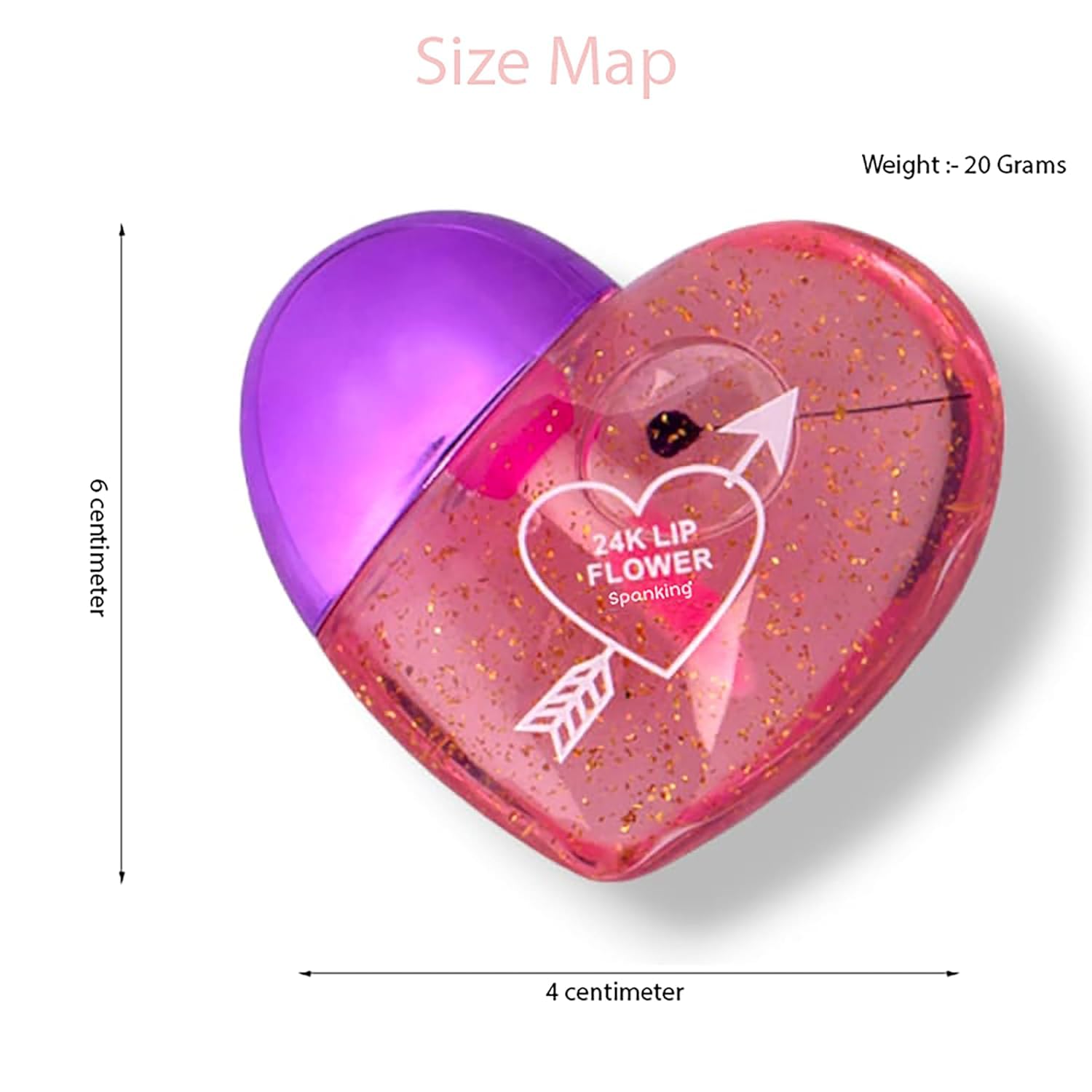 Komoko Moisturizing And Hydrating Cute Heart Shaped Lip Gloss Tint For Women/Girls | Long Lasting & Easy to Use | Nourishing Natural Lips & Cheek Tint (Pack of 3) SaumyasStore