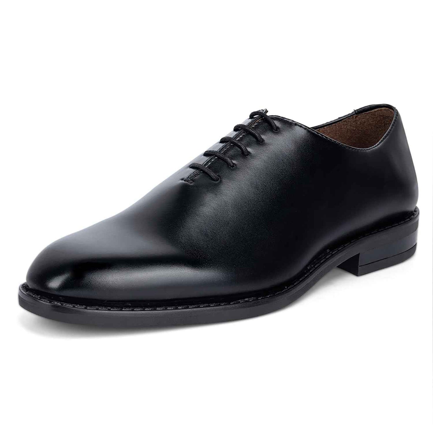 LOUIS STITCH Shoe for Man Lace-up Derby Formal Shoes | Handmade Dual Tone Patina Finish | Breathable Inner Lining | Comfortable for Business, Casual, Parties | Black | UK Size 7 (SXWC) SaumyasStore