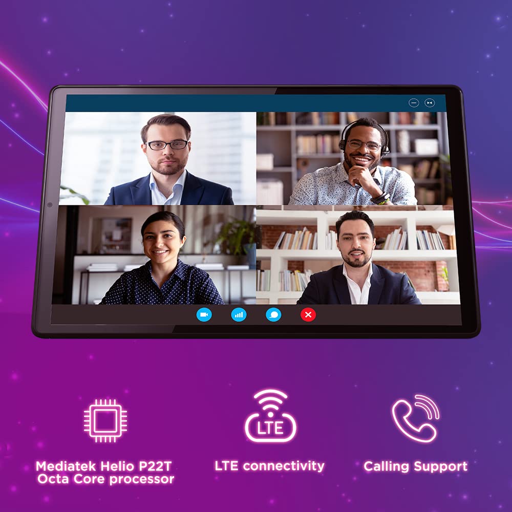 Lenovo Tab K10| 10.3 Inch Full HD Display| Wi-Fi+ LTE (Voice Calling)| 4GB RAM, 64 GB Storage| 7500 mAh Battery| 8 MP Rear Camera with LED flashlight| Octa-Core Processor| TUV Low Blue Light Certified SaumyasStore