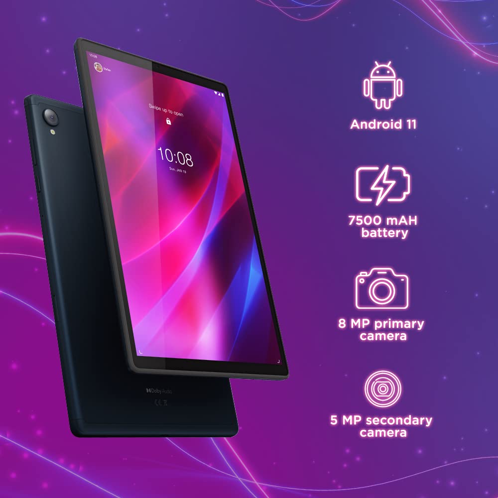 Lenovo Tab K10| 10.3 Inch Full HD Display| Wi-Fi+ LTE (Voice Calling)| 4GB RAM, 64 GB Storage| 7500 mAh Battery| 8 MP Rear Camera with LED flashlight| Octa-Core Processor| TUV Low Blue Light Certified SaumyasStore