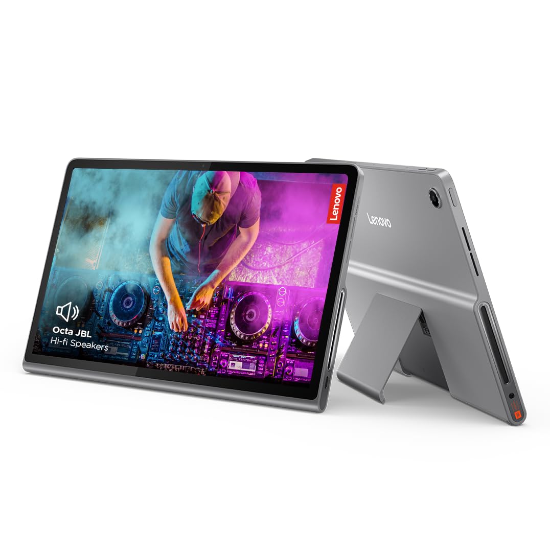 Lenovo Tab Plus with Octa JBL Hi-Fi Speakers| 8 GB RAM, 256 GB ROM| 11.5 Inch, 2K, 90 Hz Refresh| Wi-Fi Tablet| Android 14| 45 W Fast Charger| Built-in Kickstand| Color: Luna Grey SaumyasStore