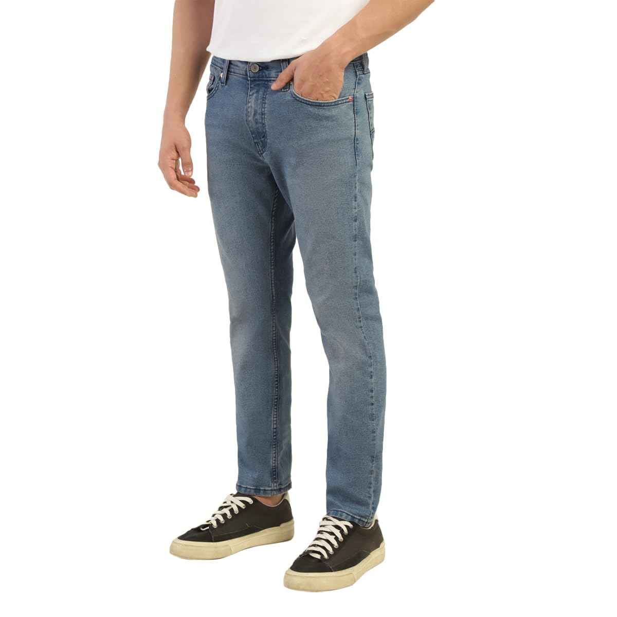 Levi's Men's 511 Slim Fit Mid-Rise Jeans Navy SaumyasStore