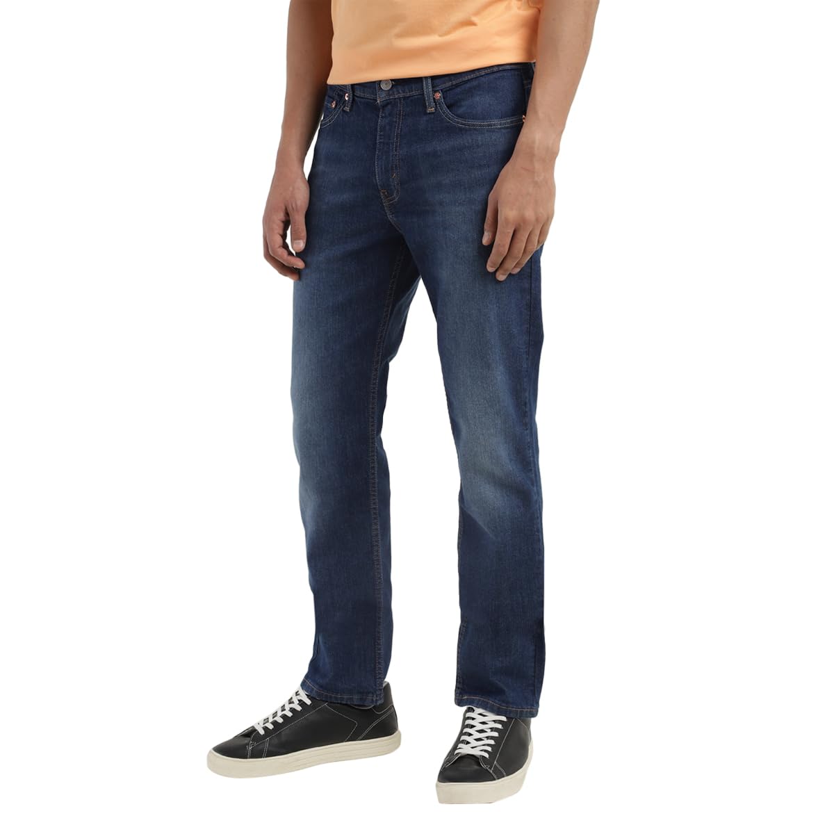 Levi's Men's 511 Slim Fit Mid-Rise Light Fade Stretchable Jeans Dark Blue SaumyasStore