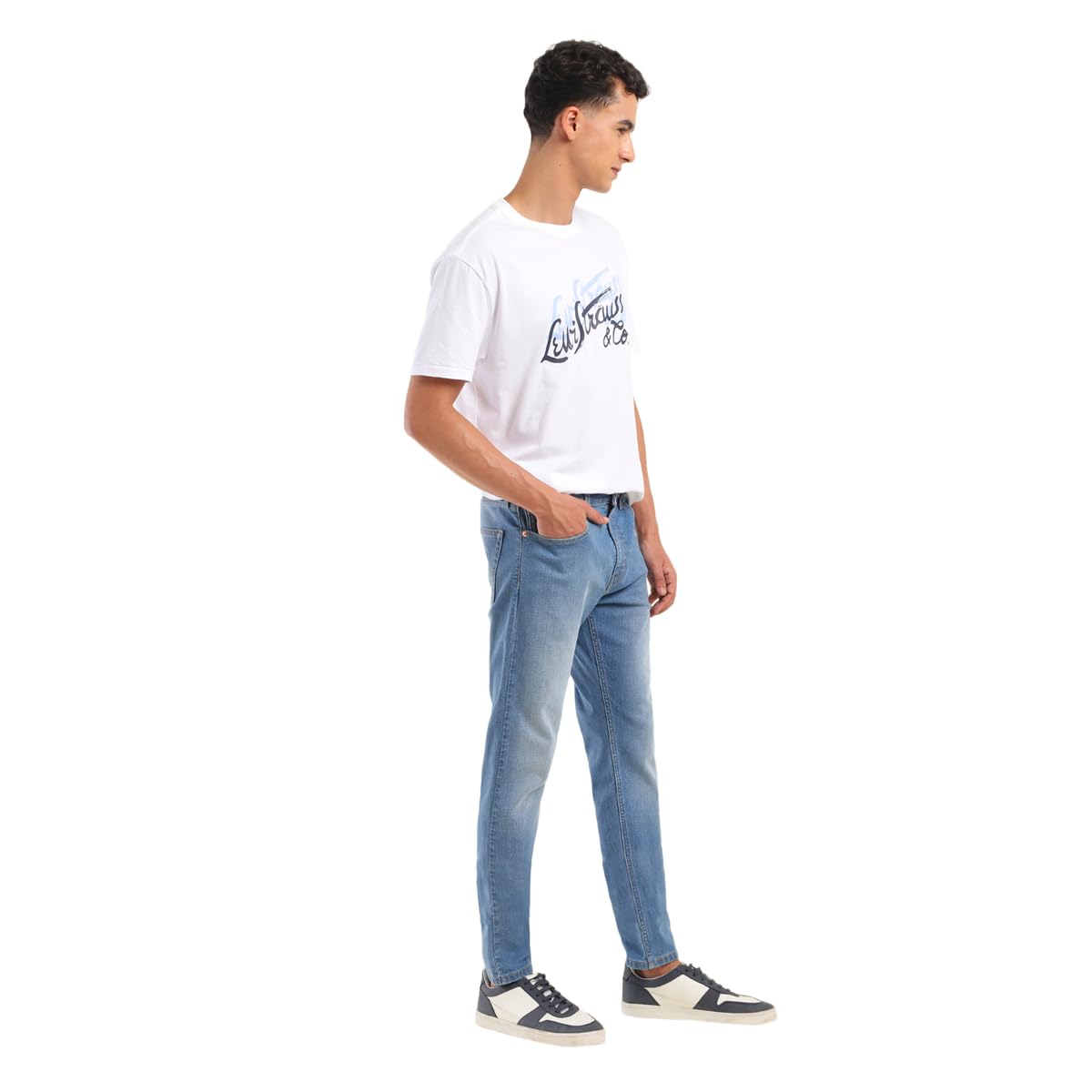 Levi's Men's 512 Slim Tapered Fit Mid-Rise Jeans Light Indigo SaumyasStore