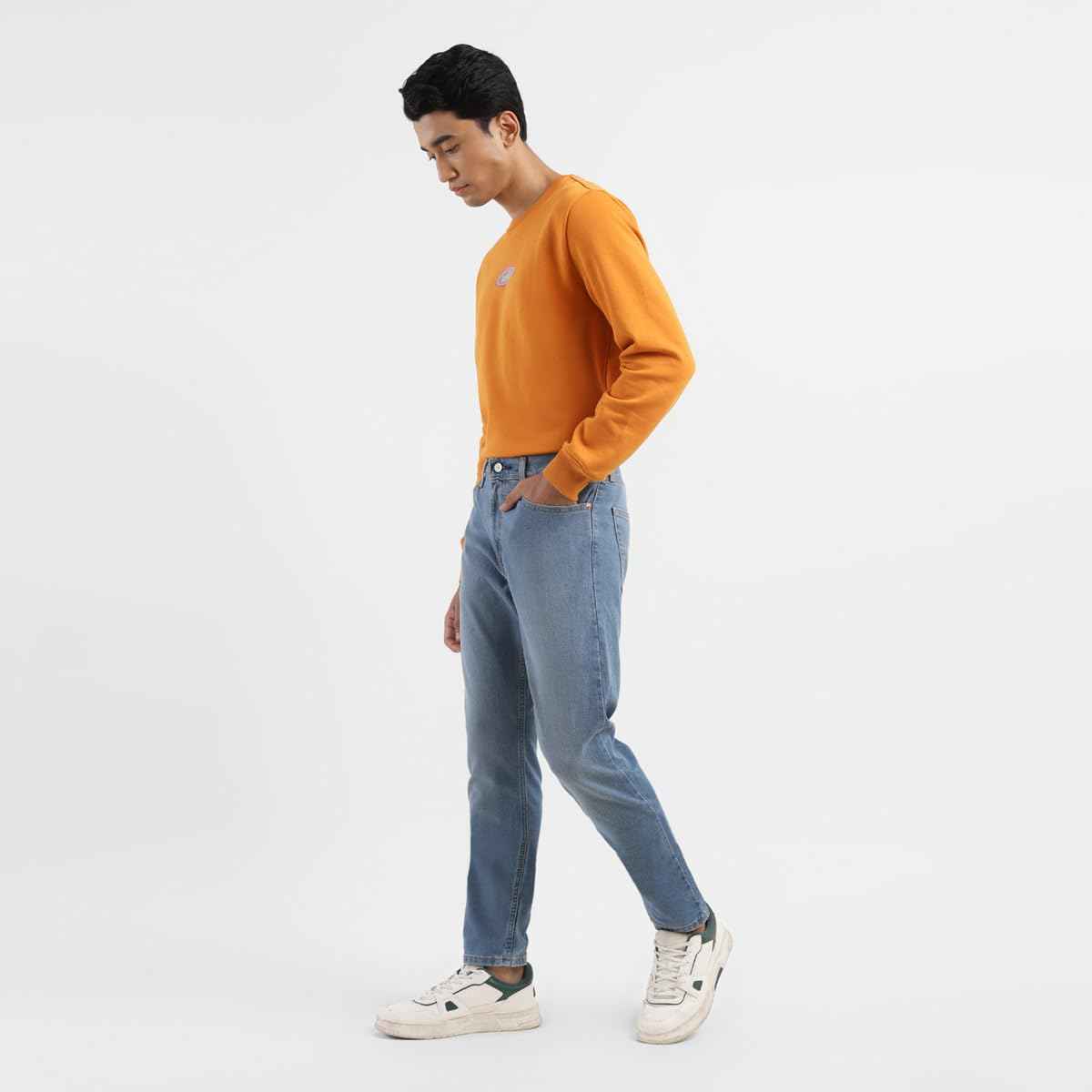 Levi's Men's 512 Slim Tapered Fit Mid-Rise Jeans Light Indigo SaumyasStore