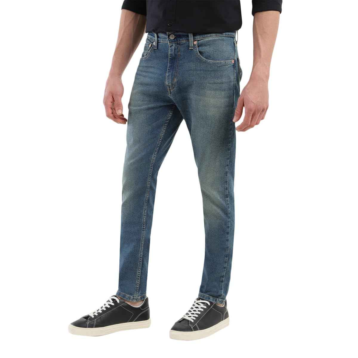 Levi's Men's 512 Slim Tapered Fit Mid-Rise Light Fade Stretchable Jeans Blue SaumyasStore