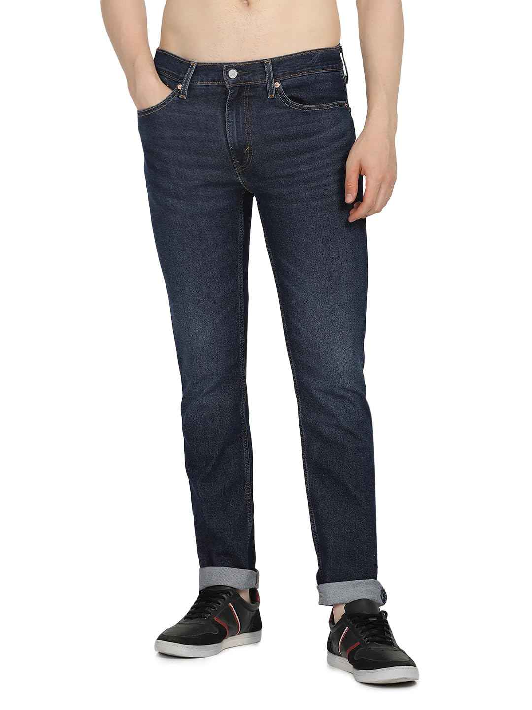 Levi's Men's Slim Jeans (002BU-0001_Blue SaumyasStore