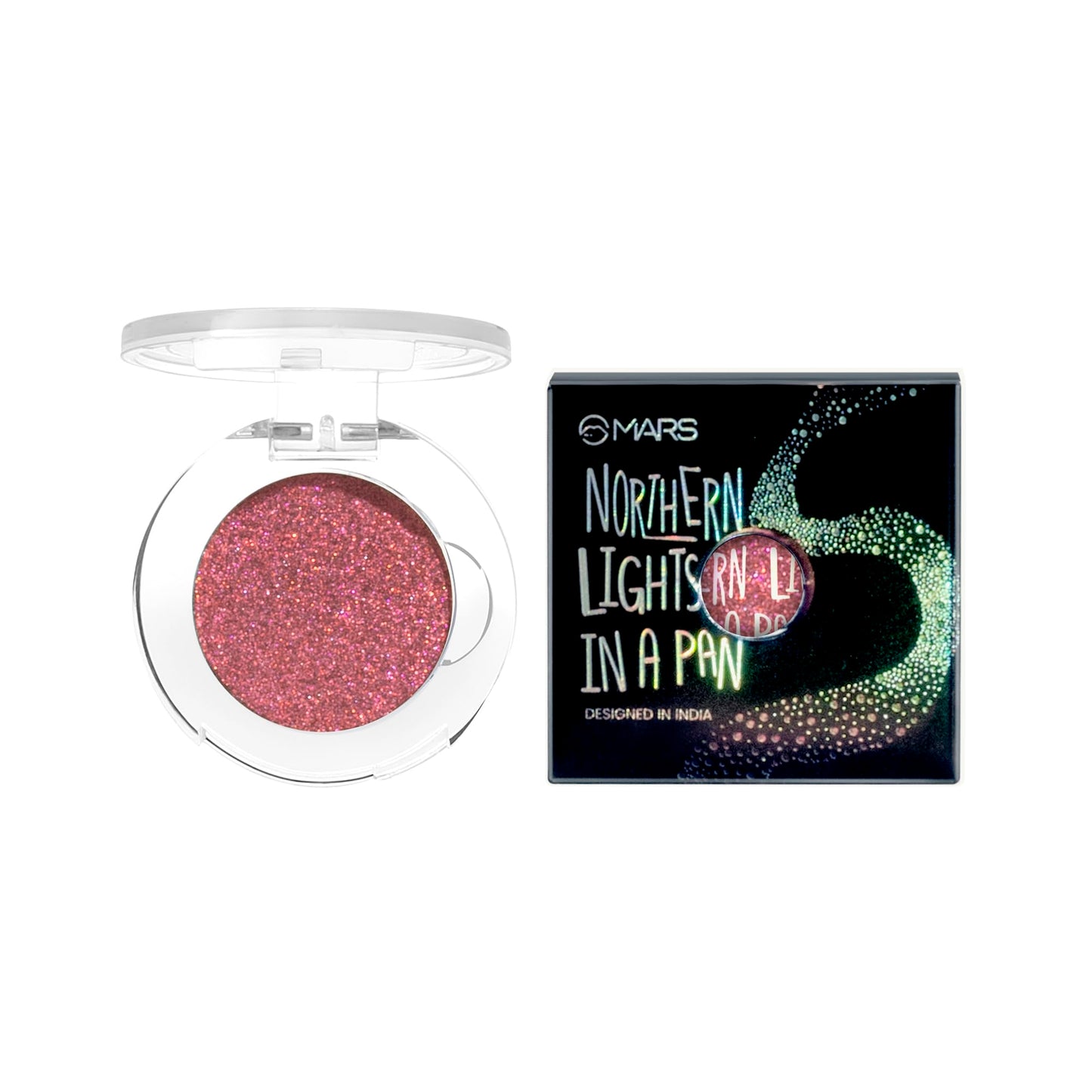 MARS Northern Lights In A Pan Eyeshadow With Dual-Tone Shimmer Shades | Single Swipe Pigmentation | Easy to Blend | (0.5gm) (03-FINLAND FLASH) SaumyasStore