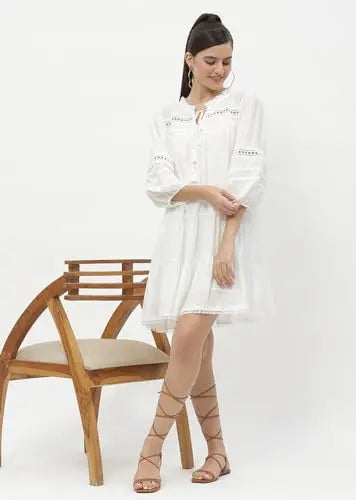 Madame Shanaya Kapoor Off-White Dress SaumyasStore