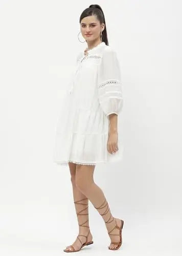 Madame Shanaya Kapoor Off-White Dress SaumyasStore