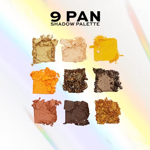 Makeup Revolution-X Fortnite-9 Pan Shadow Palette- Peely | Unpeel high-impact looks |Pops of Peely's signature yellow |Featuring smokey shimmers & cream mattes |A travel-friendly, cute palette | 9gm SaumyasStore