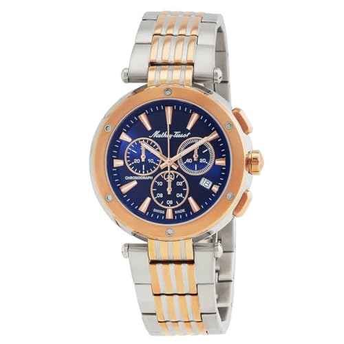Mathey-Tissot Swiss Made Neptune Chrono Quartz Blue Dial Analog Watch for - Men H912CHRBU SaumyasStore