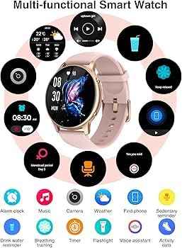 Max 1.3" Bluetooth Calling Smart Watch with Metal Body, 120+ Sports Modes, and Heart Rate Monitoring for Both Men and Women (Pink) SaumyasStore