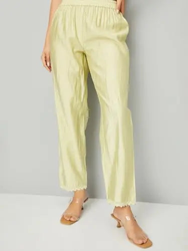 Max Women's Polyester Blend Kurta Set (COPJ52001_Green SaumyasStore