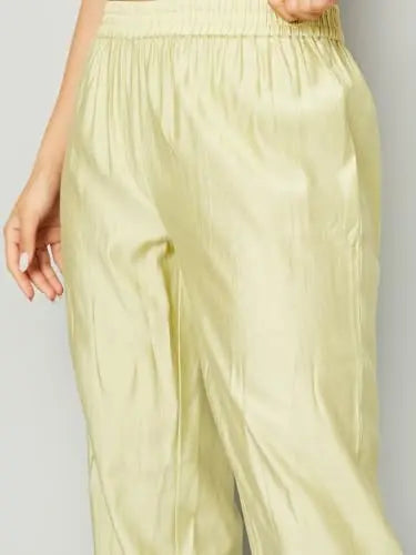 Max Women's Polyester Blend Kurta Set (COPJ52001_Green SaumyasStore